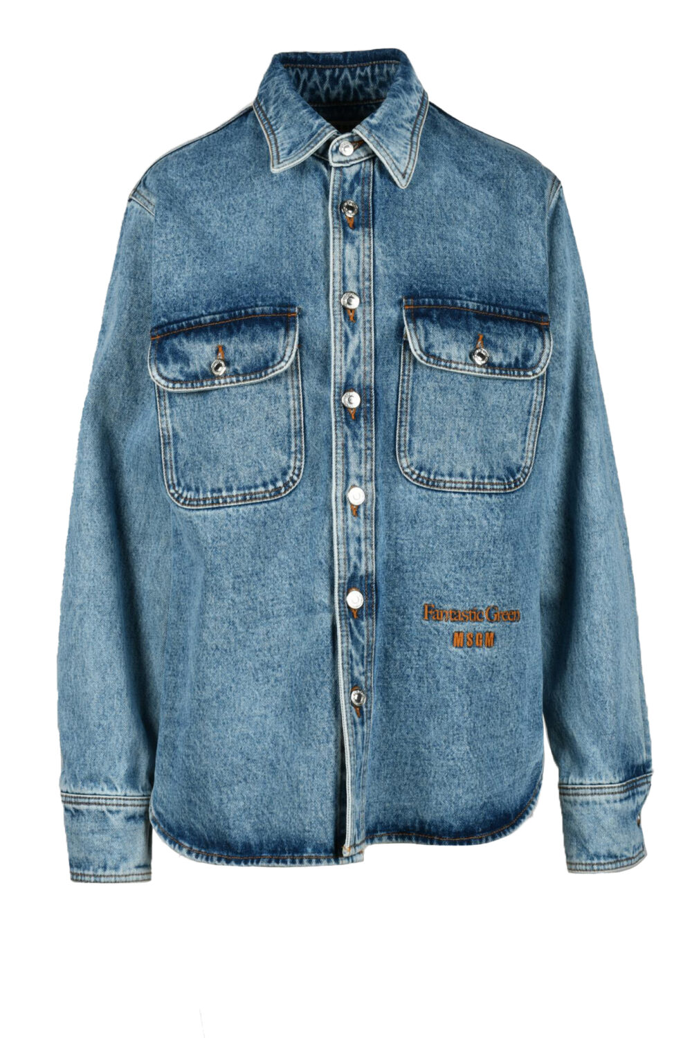 Camicia manica lunga MSGM Denim - Foto 2