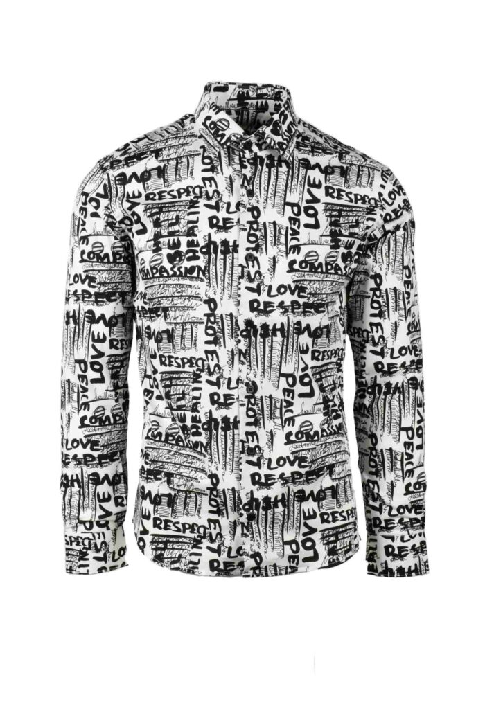 Camicia manica lunga TAKESHY KUROSAWA  Bianco