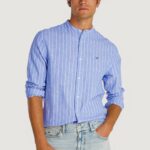 Camicia manica lunga Tommy Hilfiger Jeans tjm linen mix bnd Blu - Foto 1