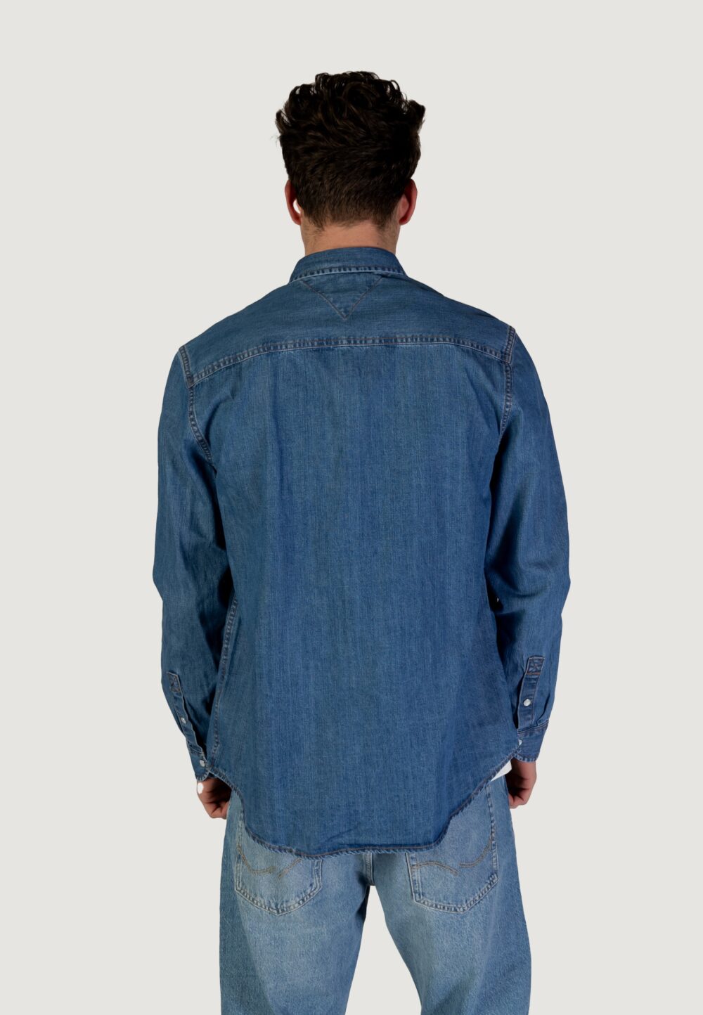 Camicia manica lunga Tommy Hilfiger Jeans rglr fit mid b Denim - Foto 2