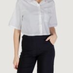Camicia manica corta Jacqueline de Yong jdymio 2/4 cropped shirt wvn dia Bianco - Foto 1
