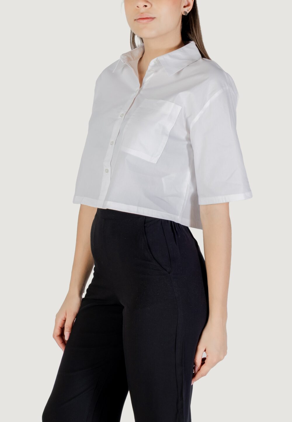 Camicia manica corta Jacqueline de Yong jdymio 2/4 cropped shirt wvn dia Bianco - Foto 2