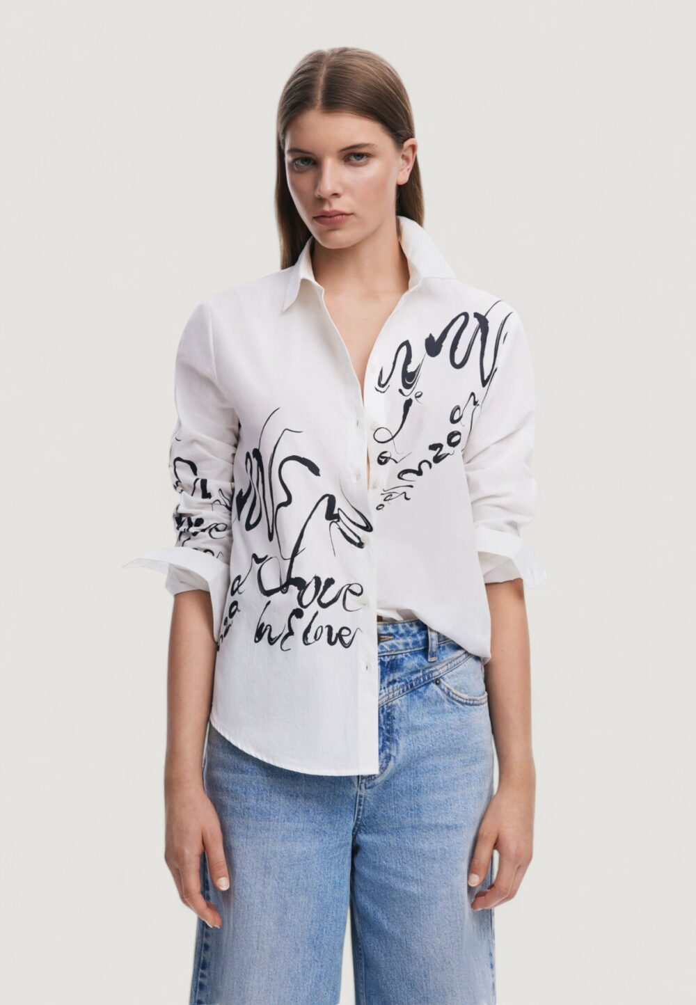 Camicia manica lunga Desigual cam hera Bianco - Foto 1