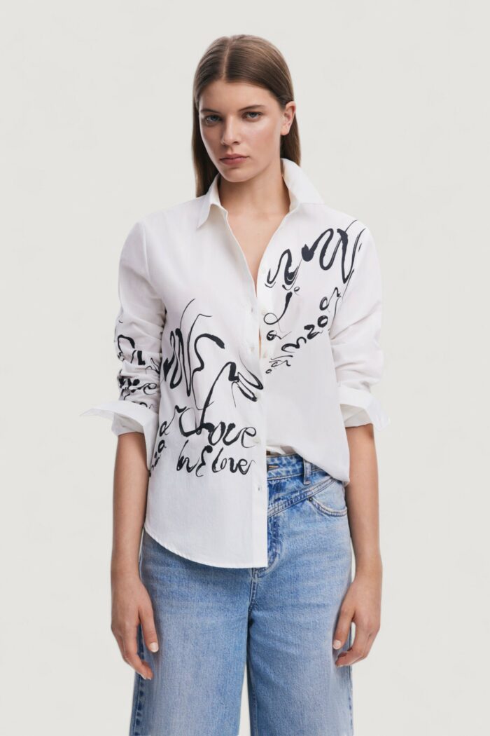 Camicia manica lunga Desigual cam hera Bianco
