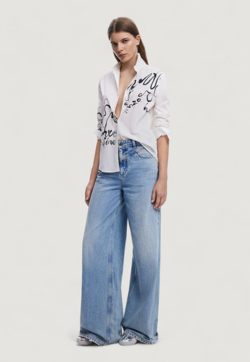Camicia manica lunga Desigual cam hera Bianco - Foto 3