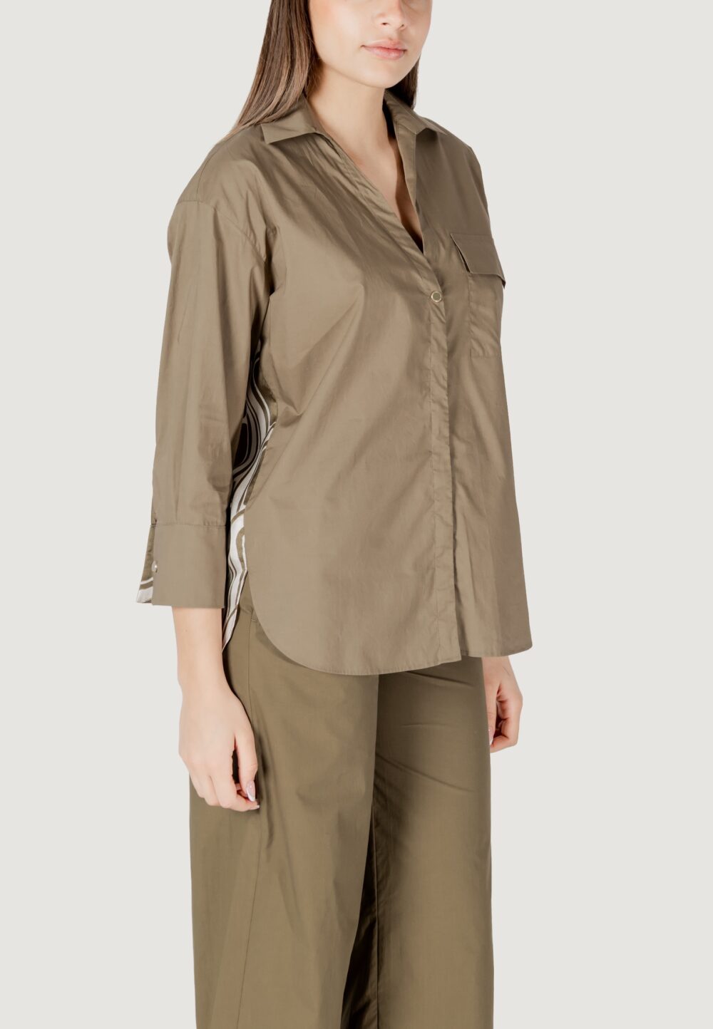 Camicia manica lunga Liu-Jo ts m/l Verde - Foto 3