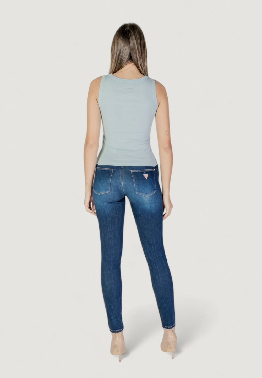 Canotta Guess alexia sequins tank Azzurro - Foto 7