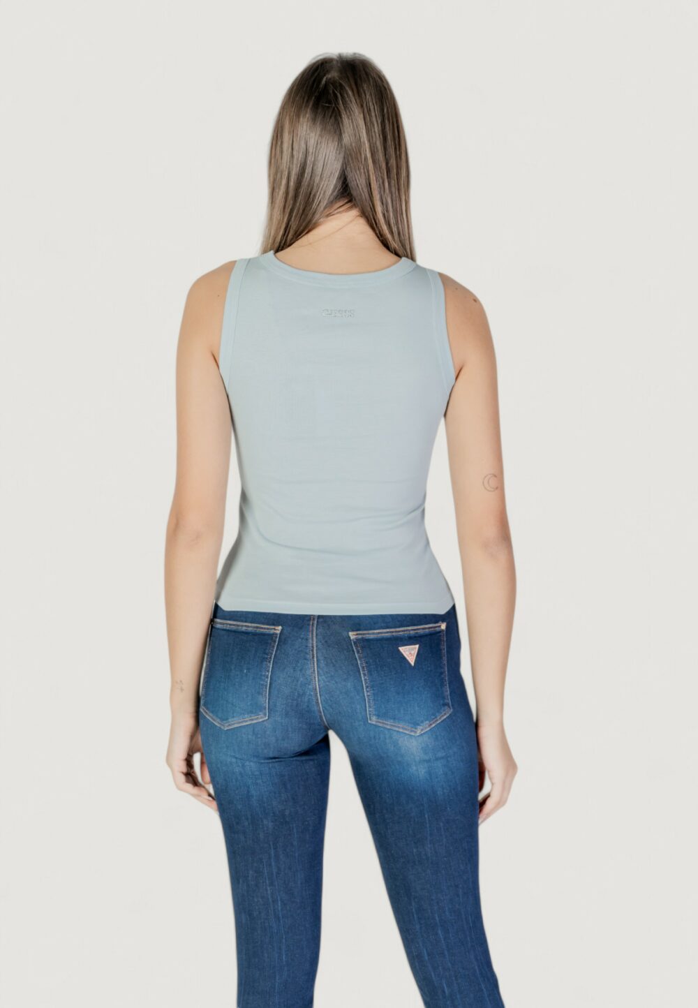 Canotta Guess alexia sequins tank Azzurro - Foto 4