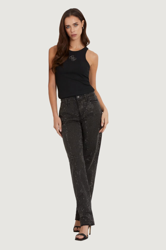 Canotta Guess sl round nk guendalina Nero