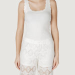 Canotta Jacqueline de Yong jdynanna s/l scallop edge top knt - 15290585 Bianco - Foto 1