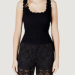 Canotta Jacqueline de Yong jdynanna s/l scallop edge top knt - 15290585 Nero - Foto 1