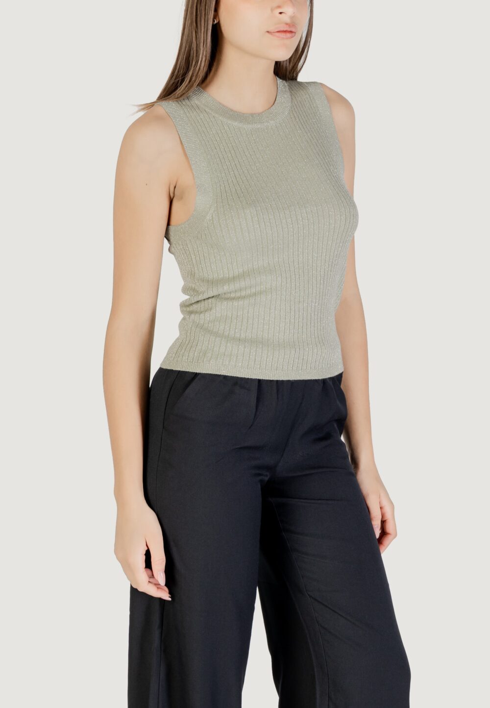 Canotta Jacqueline de Yong jdybodilla s/l o-neck top knt Tiffany - Foto 2