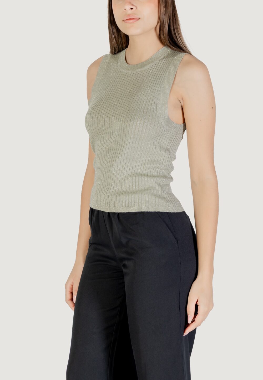 Canotta Jacqueline de Yong jdybodilla s/l o-neck top knt Tiffany - Foto 3