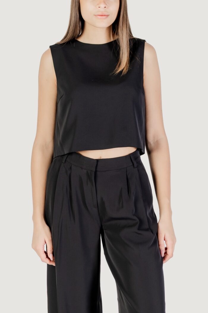 Canotta Only onlmarie life s/l crop top tlr Nero