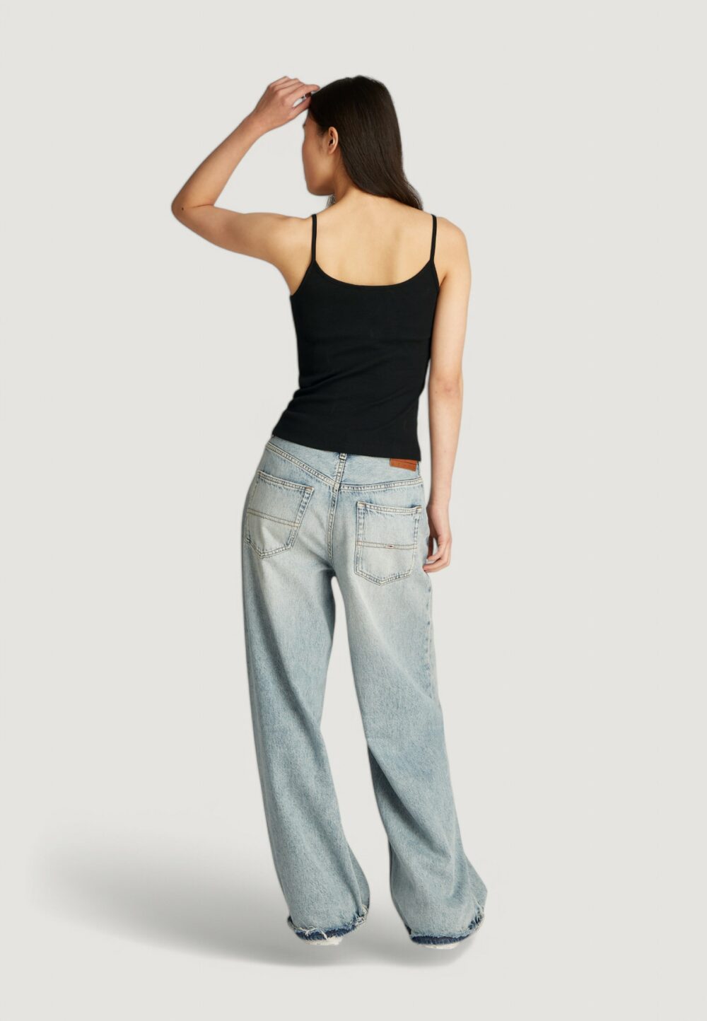 Canotta Tommy Hilfiger Jeans tjw script strappy Nero - Foto 3