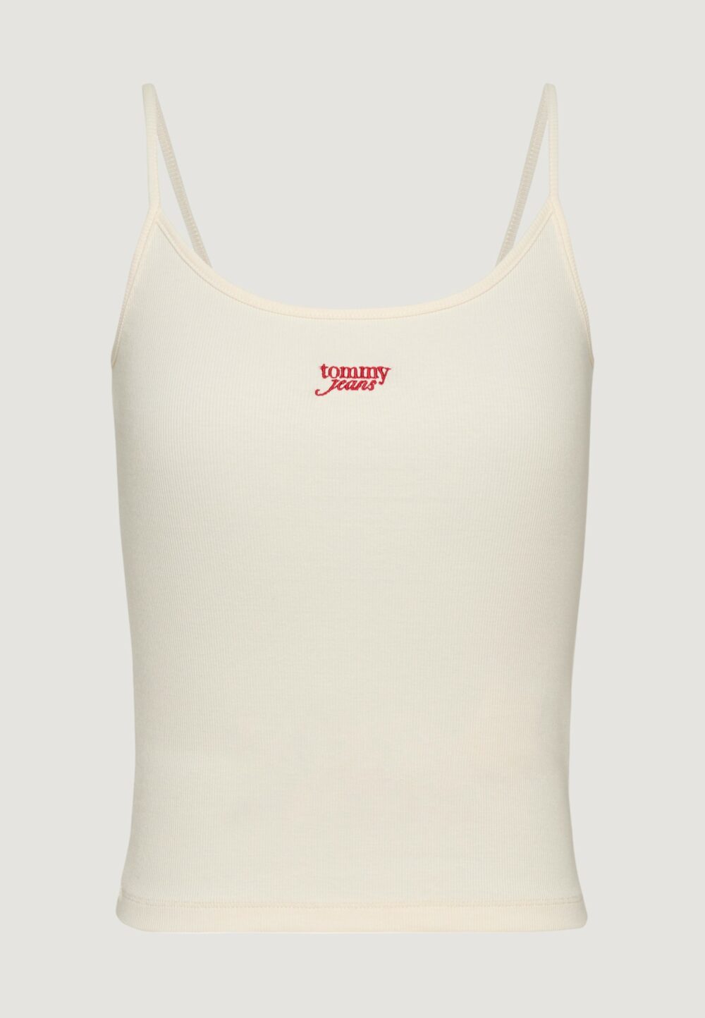Canotta Tommy Hilfiger Jeans tjw script strappy Panna - Foto 2