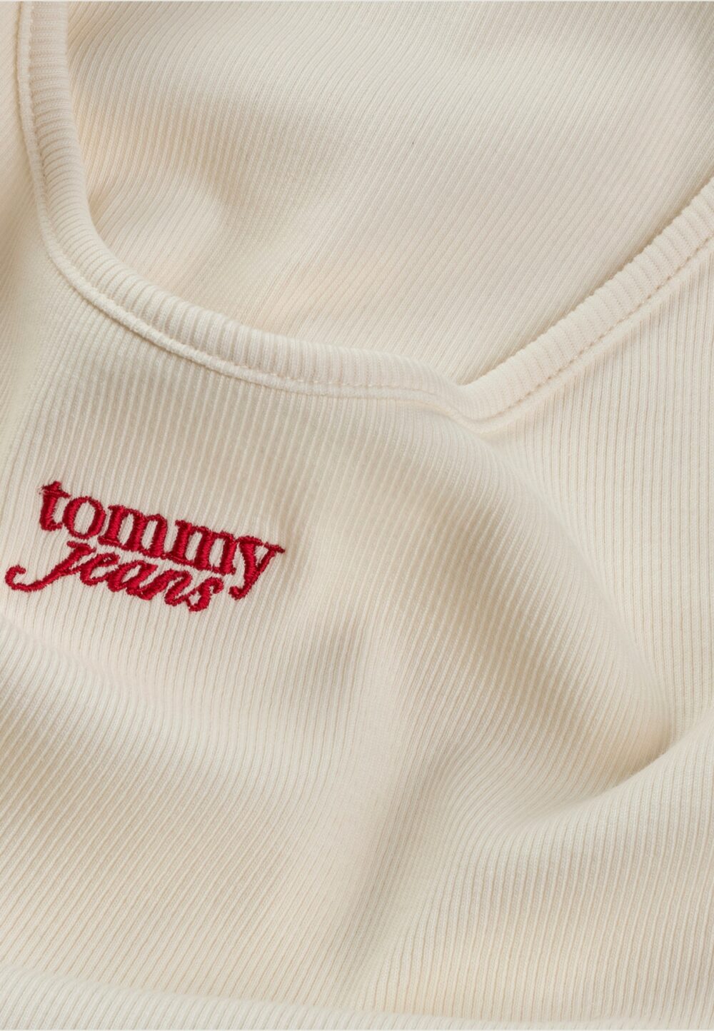Canotta Tommy Hilfiger Jeans tjw script strappy Panna - Foto 6