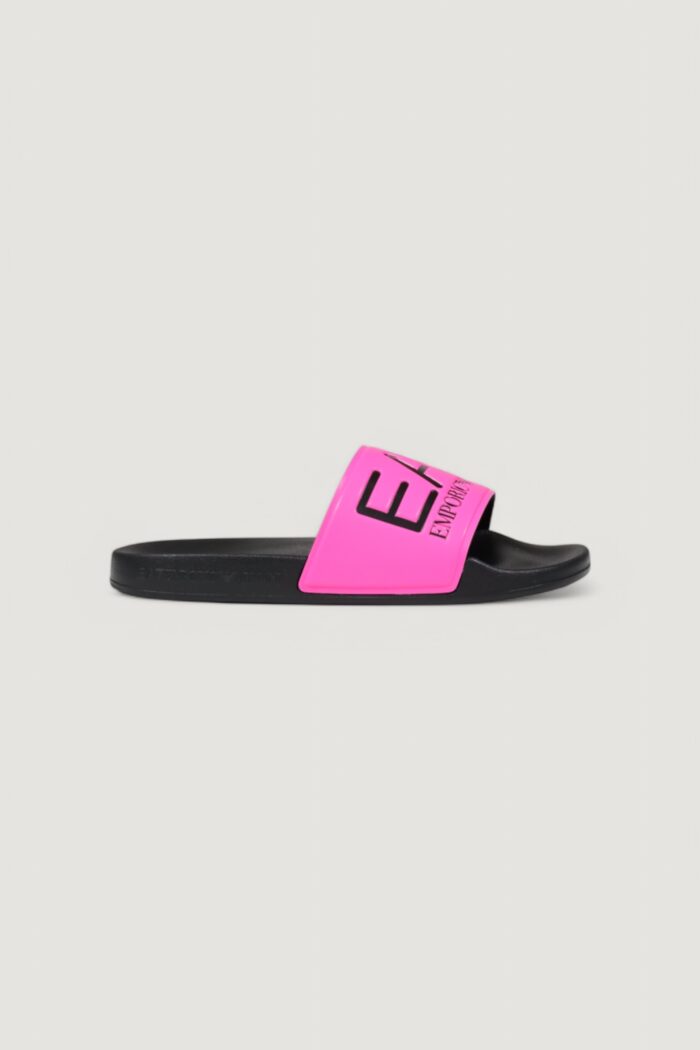 Ciabatte con fascia EA7  Rosa Fluo