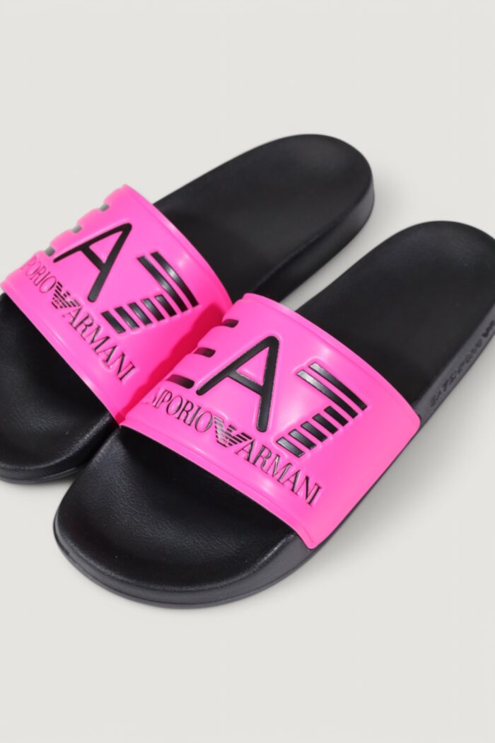 Ciabatte con fascia EA7  Rosa Fluo