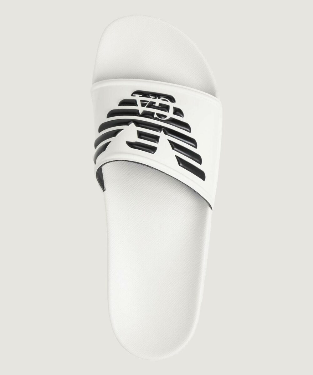 Ciabatte con fascia Emporio Armani Underwear imballo originale danneggiato - prodotto integro Bianco - Foto 5