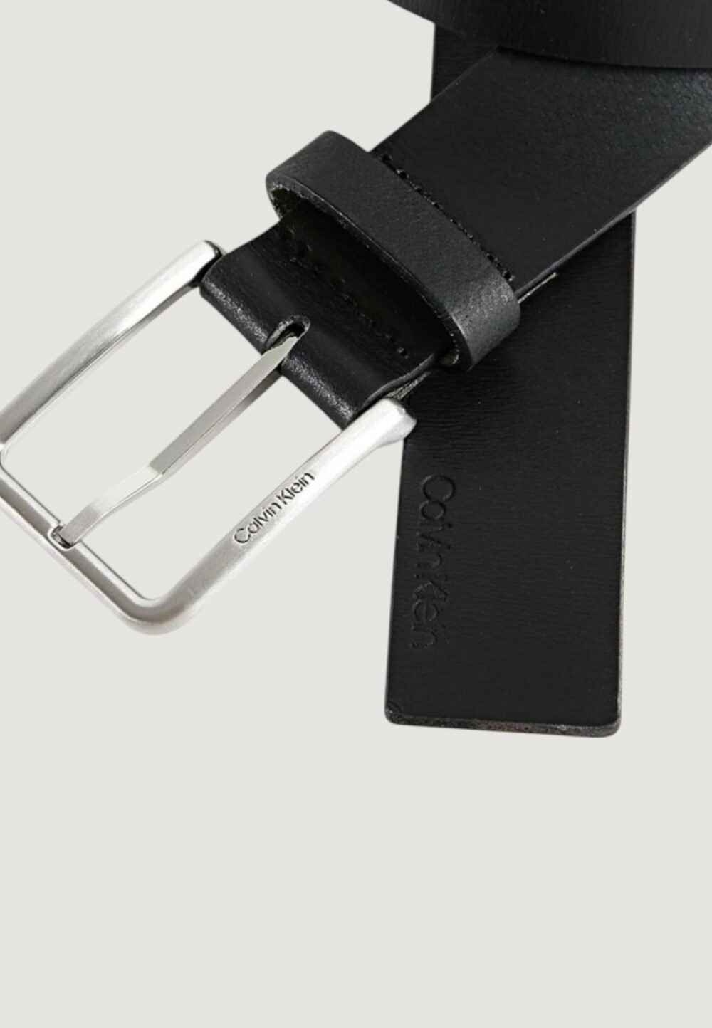 Cinta Calvin Klein warmth oiled grain 35mm Nero - Foto 4