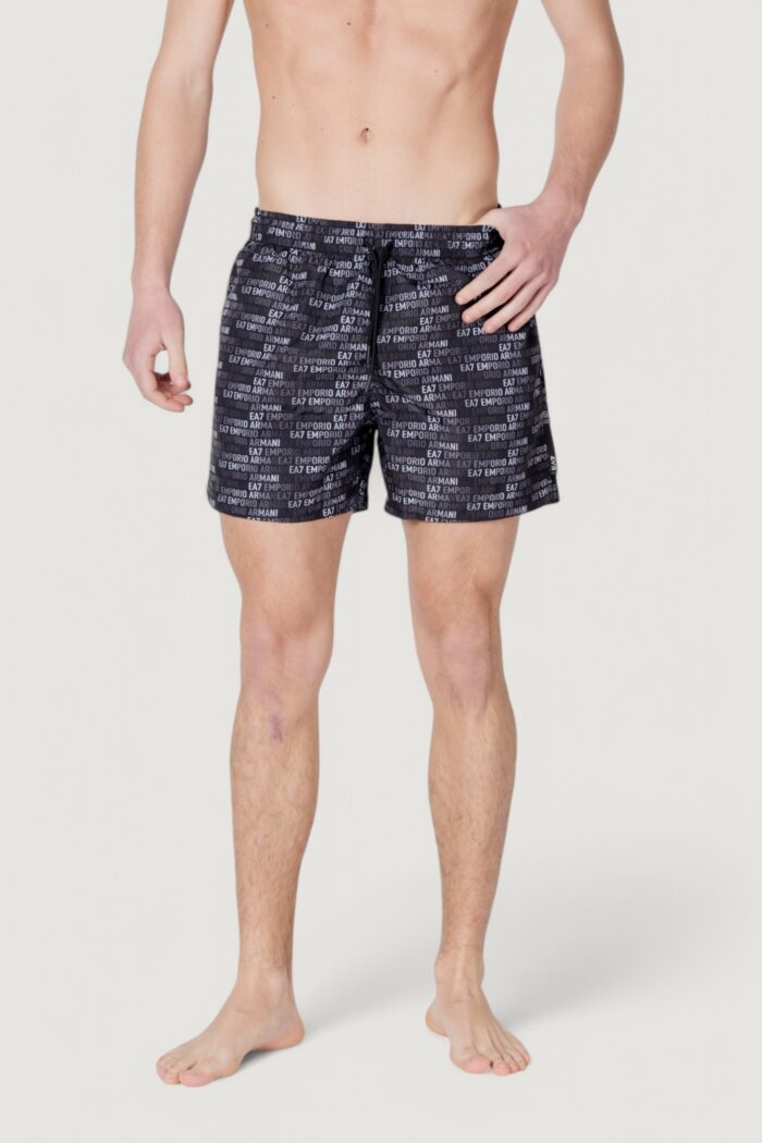 Costume boxer EA7  Black-White