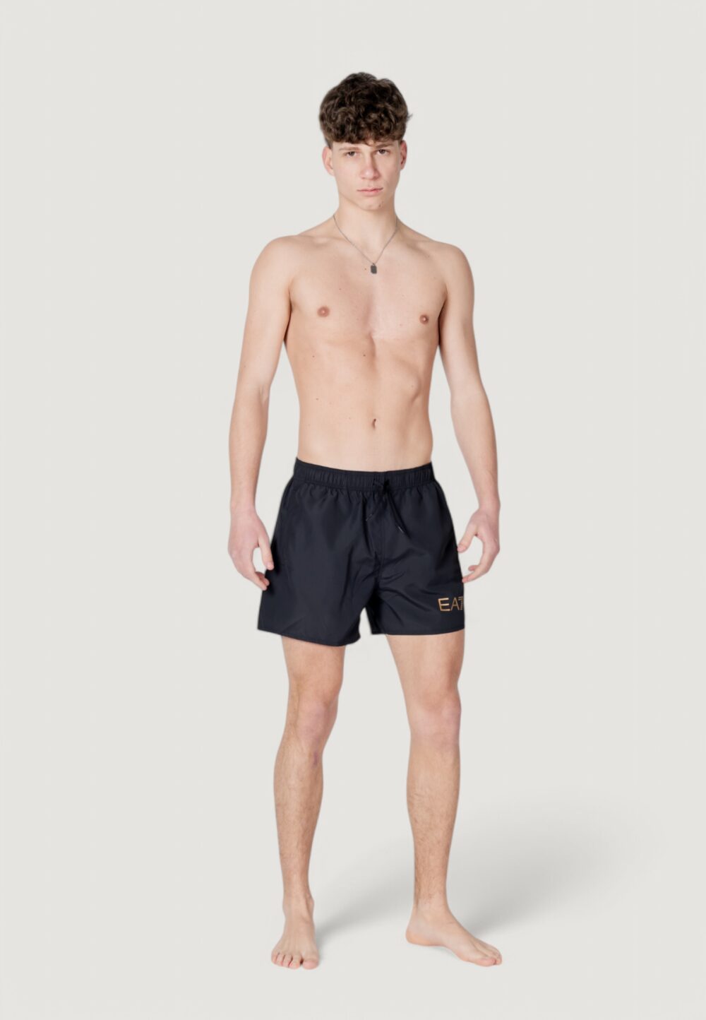 Costume boxer EA7 7m000519 af13049 Black gold - Foto 7