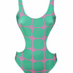Costume intero CHIARA FERRAGNI Verde - Foto 1