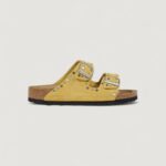 Ciabatte con fascia BIRKENSTOCK arizona rivet Ocra - Foto 1