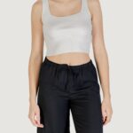 Canotta Only onltatianna sl cropped square neck knt Bianco - Foto 1