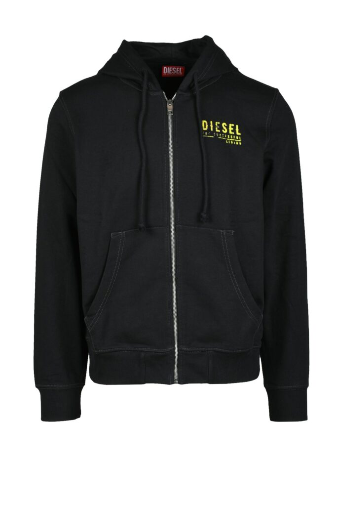 Felpa con cappuccio Diesel  Nero