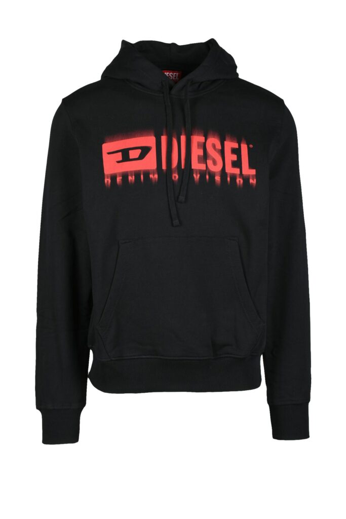 Felpa con cappuccio Diesel  Nero