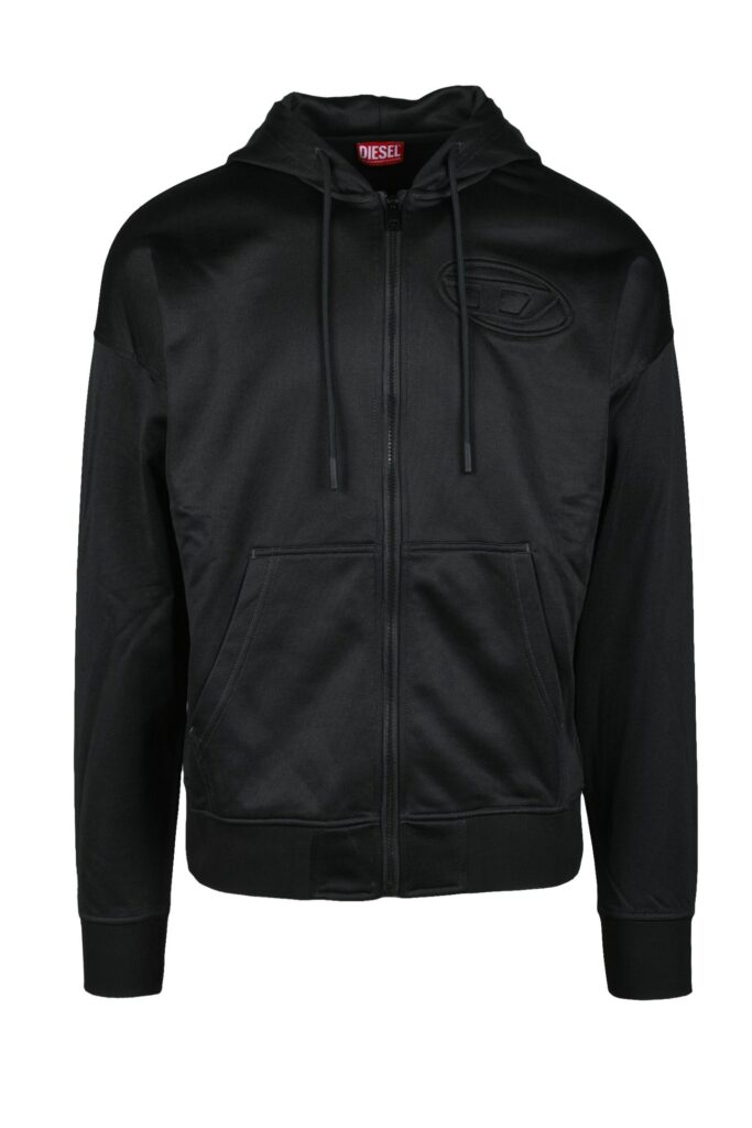 Felpa con cappuccio Diesel  Nero