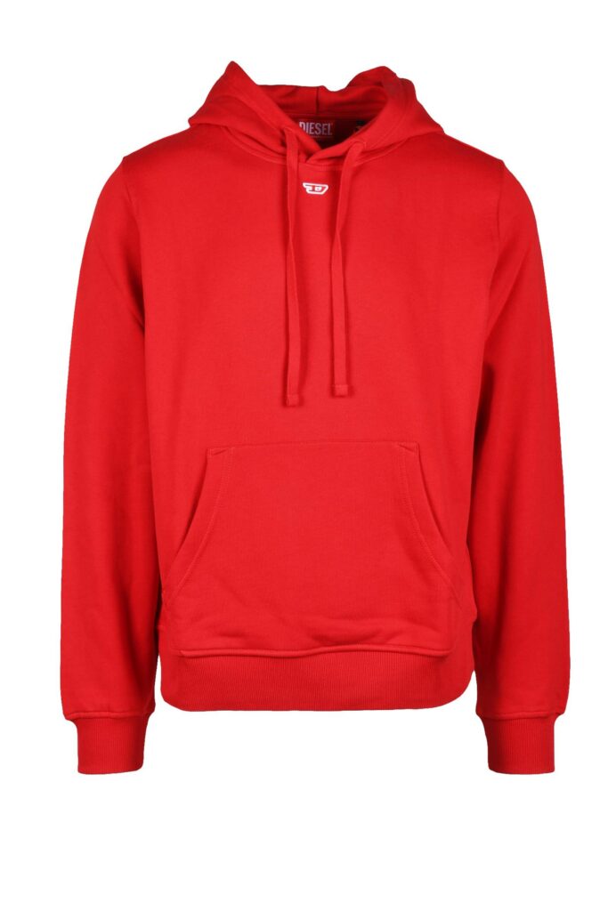 Felpa con cappuccio Diesel  Rosso