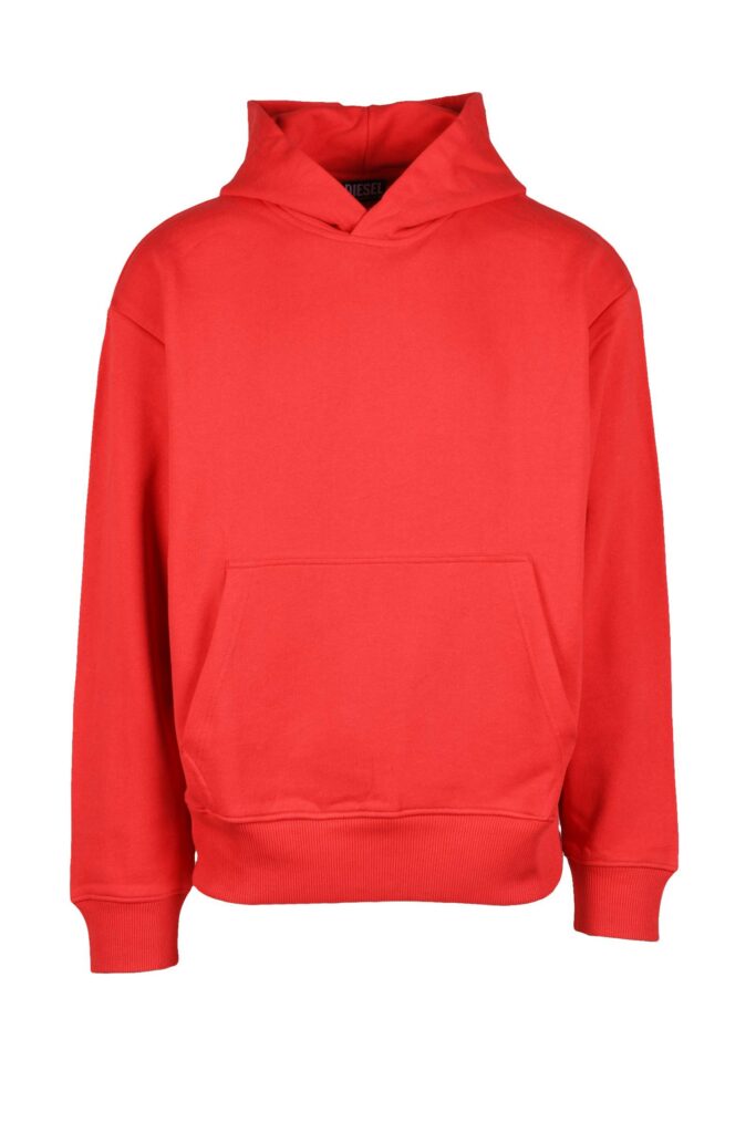 Felpa con cappuccio Diesel  Rosso