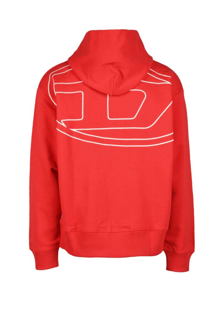 Felpa con cappuccio Diesel  Rosso