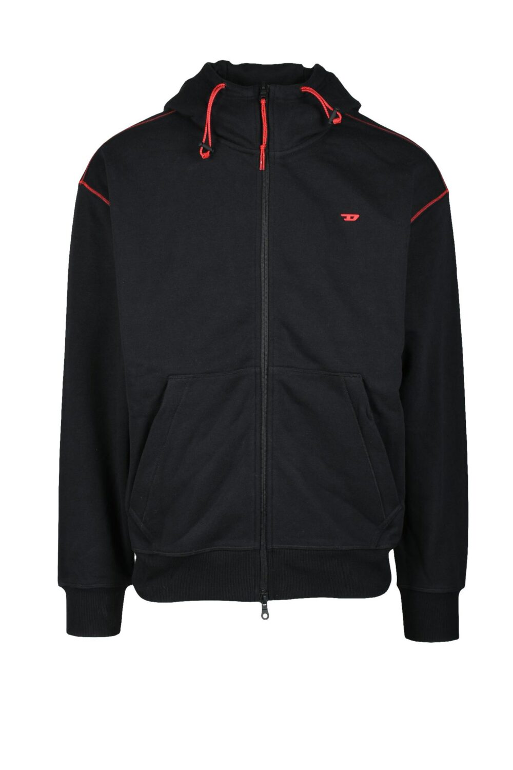 Felpa con cappuccio DIESEL SPORT Nero - Foto 1