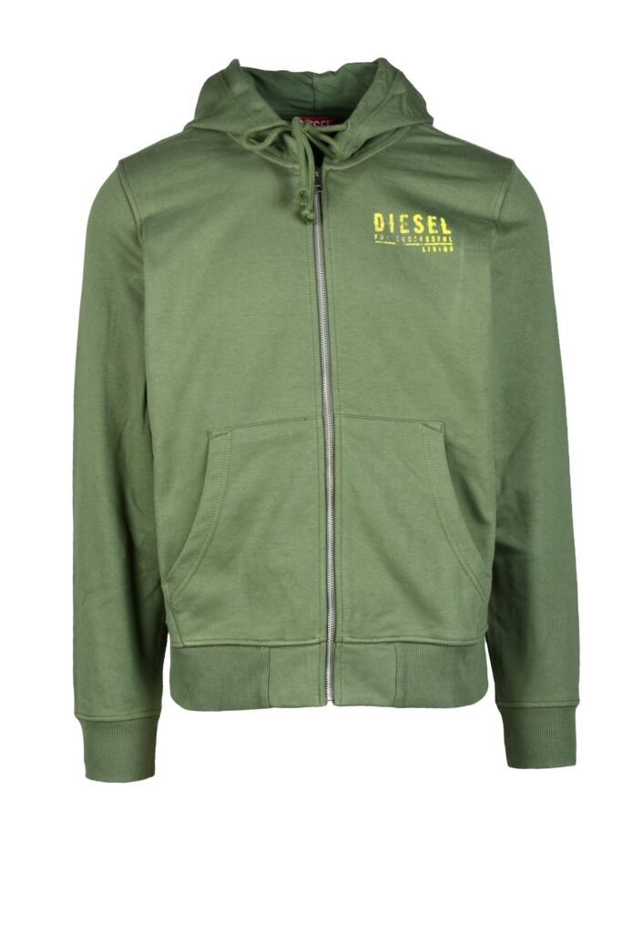 Felpa con cappuccio Diesel  Verde