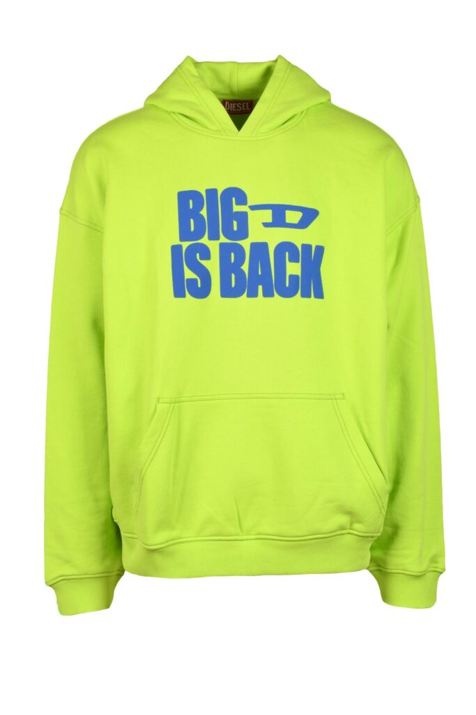 Felpa con cappuccio Diesel  VERDE FLUO