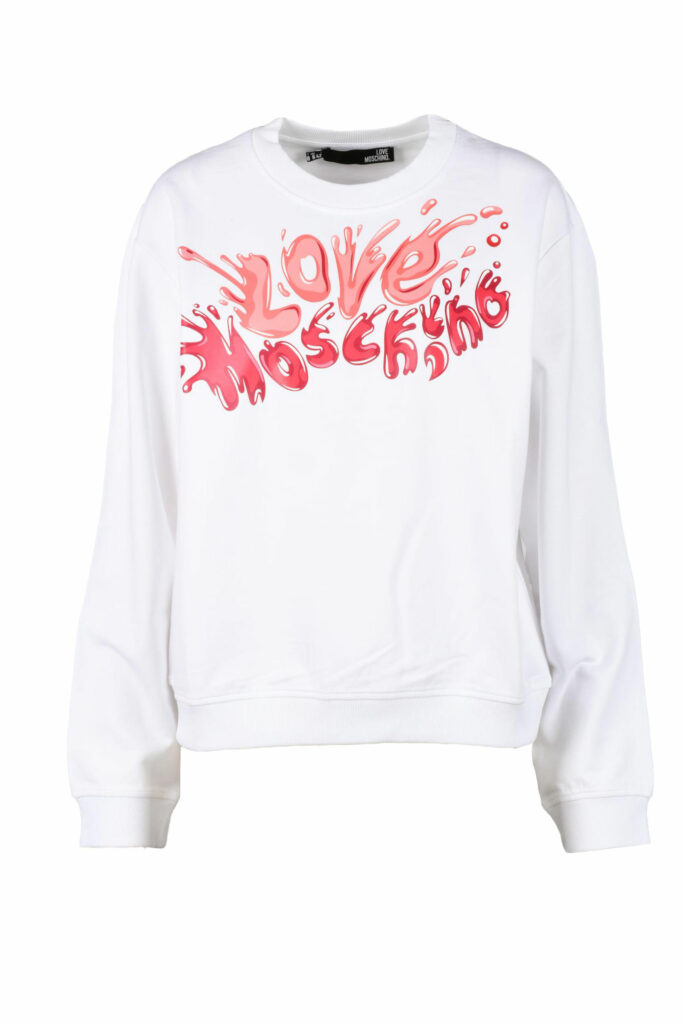 Felpa con cappuccio Love Moschino  Bianco