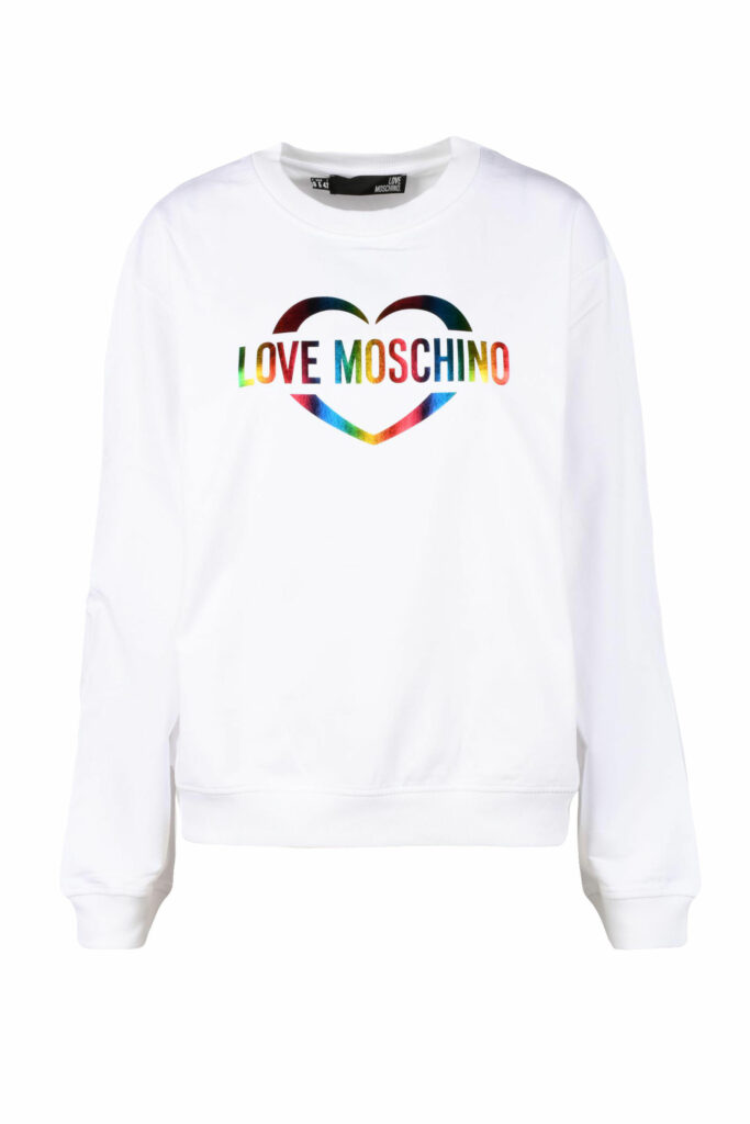 Felpa con cappuccio Love Moschino  Bianco