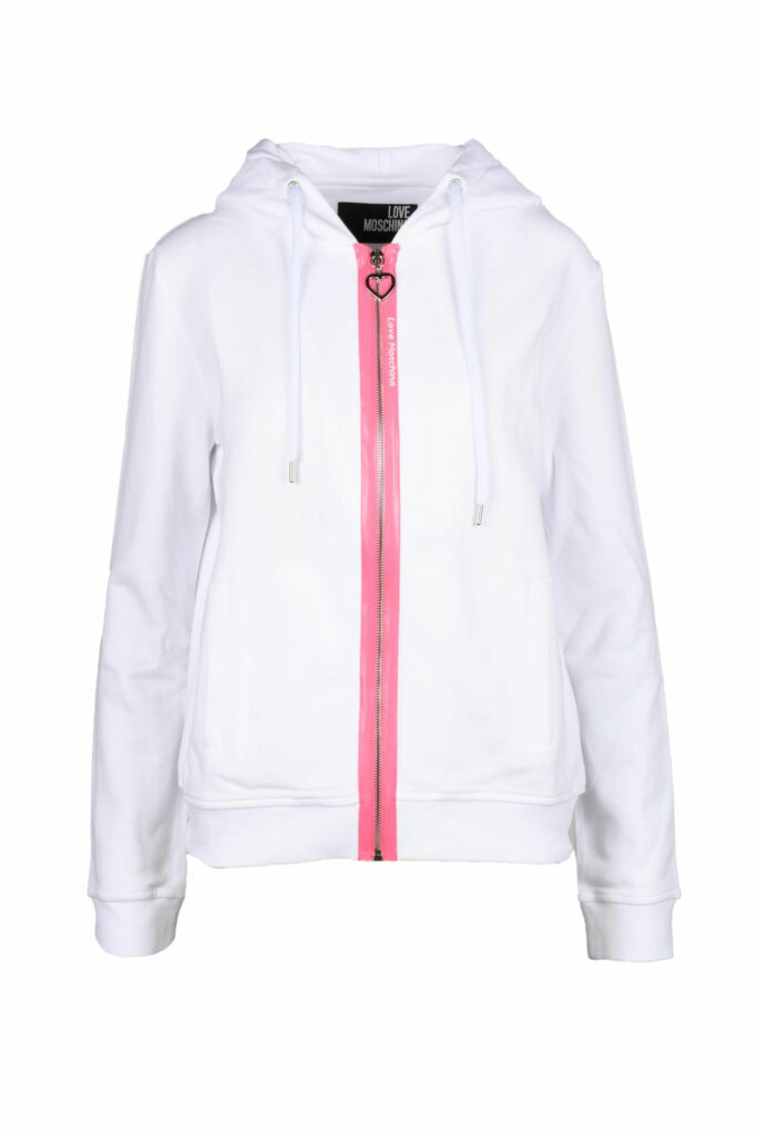 Felpa con cappuccio Love Moschino  Bianco
