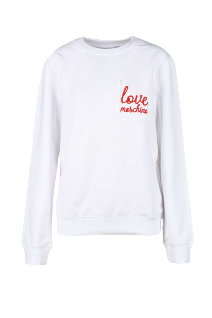 Felpa Love Moschino  Bianco