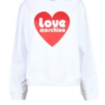 Felpa con cappuccio Love Moschino Bianco - Foto 1