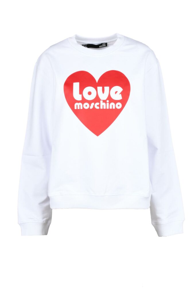 Felpa con cappuccio Love Moschino  Bianco