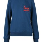 Felpa con cappuccio Love Moschino Blu - Foto 1