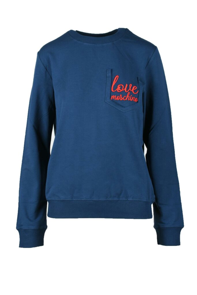 Felpa con cappuccio Love Moschino  Blu