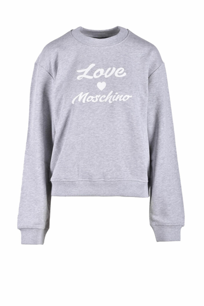 Felpa con cappuccio Love Moschino  Grigio