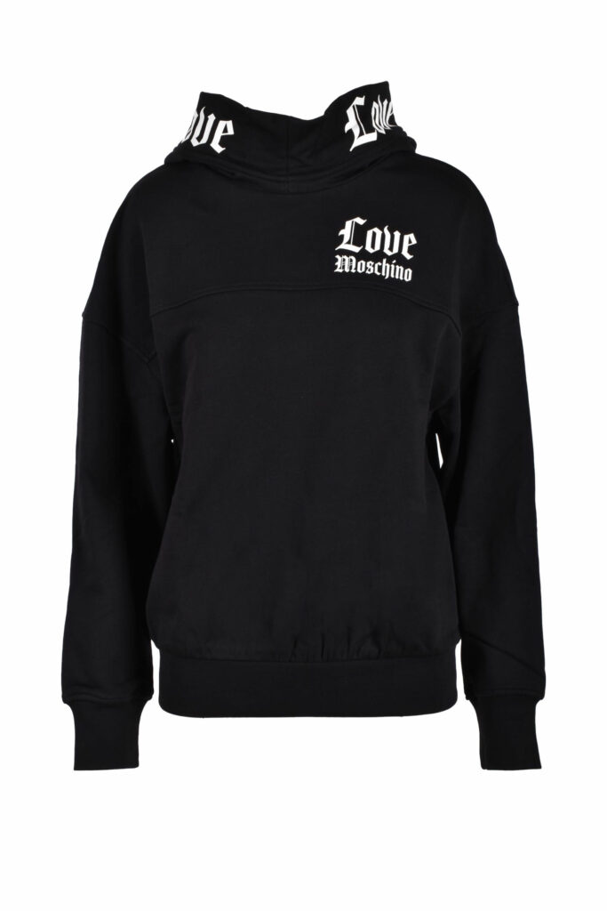 Felpa con cappuccio Love Moschino  Nero