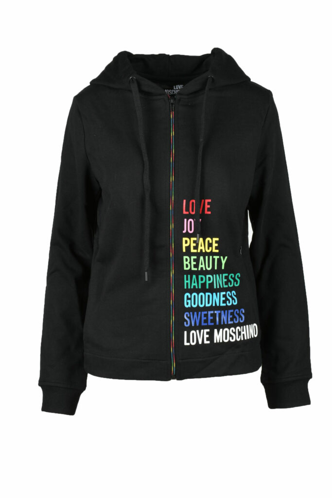 Felpa con cappuccio Love Moschino  Nero
